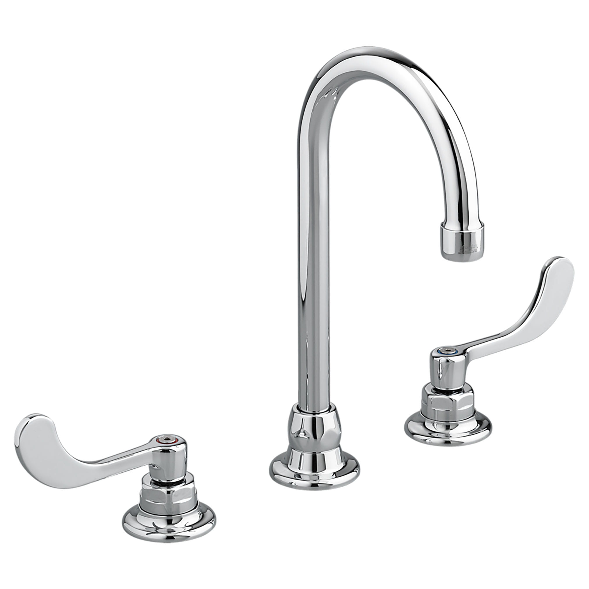 Monterrey® 8-Inch Widespread Gooseneck Faucet With Wrist Blade Handles 1.5 gpm/5.7 Lpm With 3rd Water Inlet